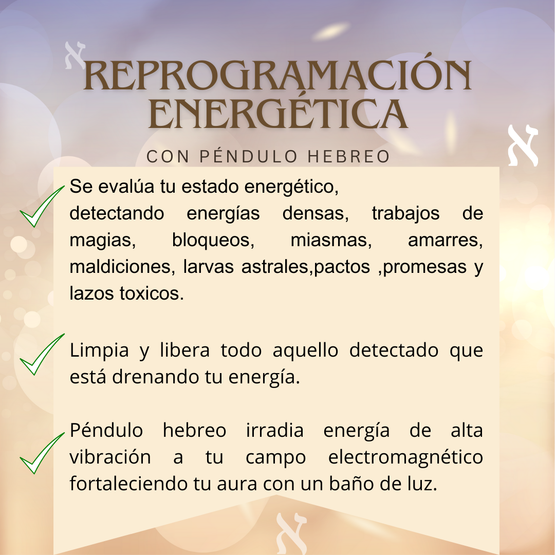 Reprogramación Energética | Armonización y Limpieza.