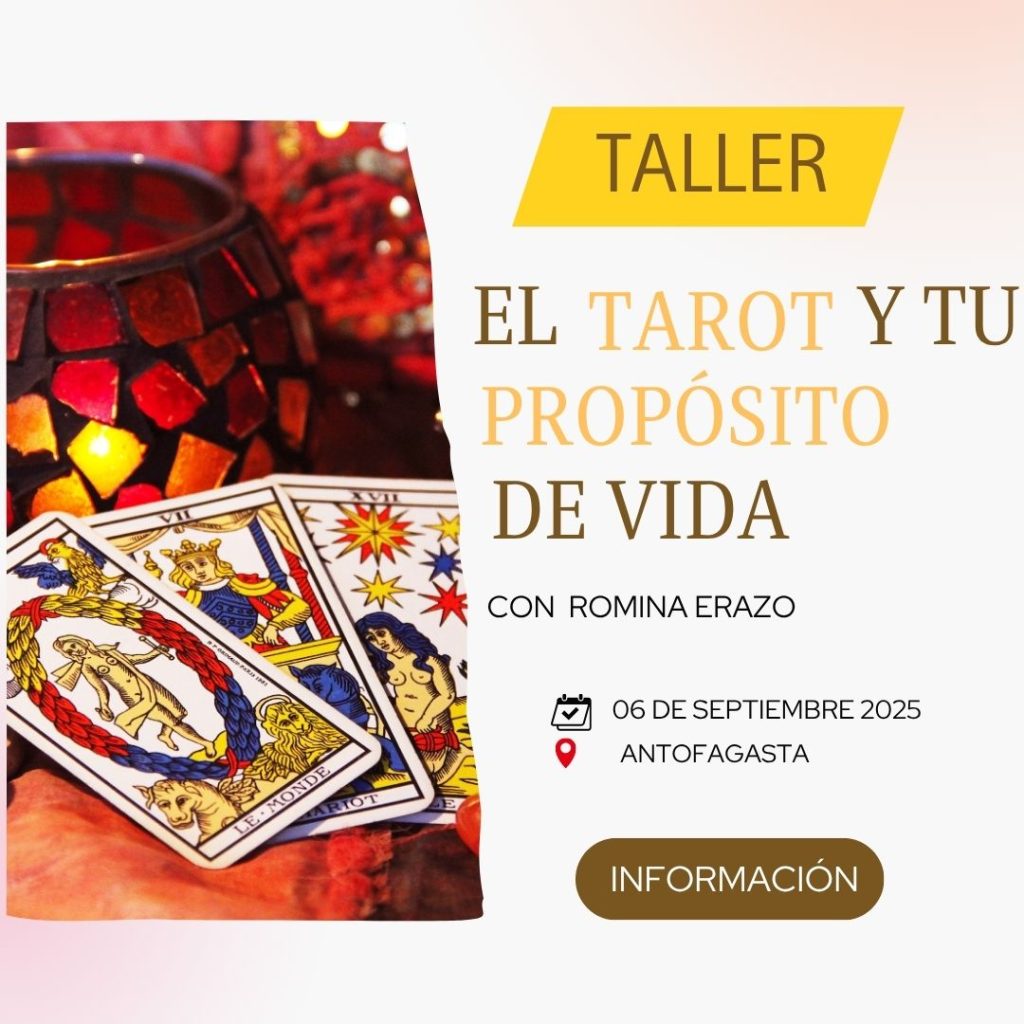 Taller de tarot y proósito de visa en Antofagasta con Romina Erazo